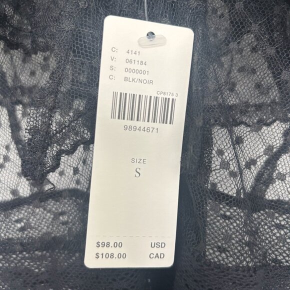 By Anthropologie Ruffle Sheer Mesh Maxi Dress - Black - Women's Small - Picture 5 of 5